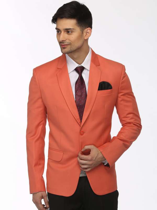 Light orange blazer discount mens