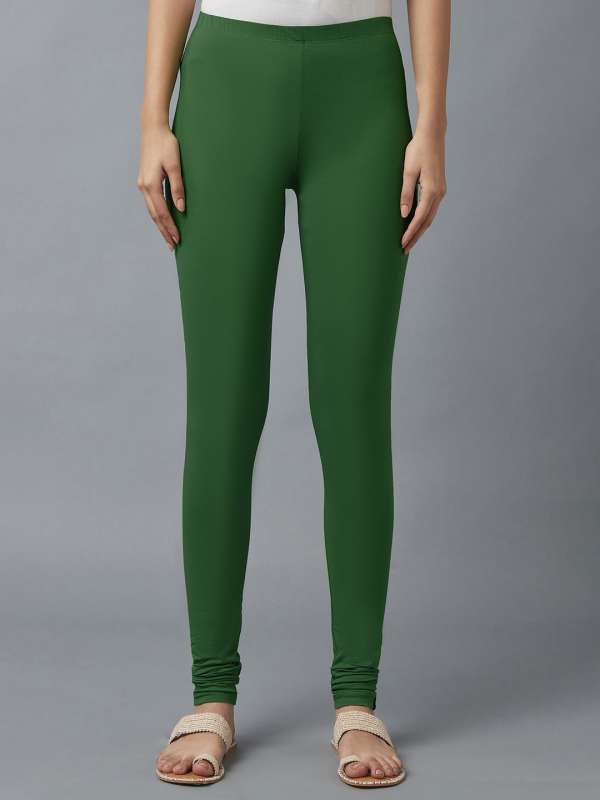 Slim fit Plain Green Leggings from Vogue and Me at Rs 125 in