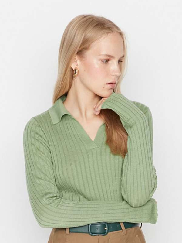 Green V Neck Sweater Buy Green V Neck Sweater online in India
