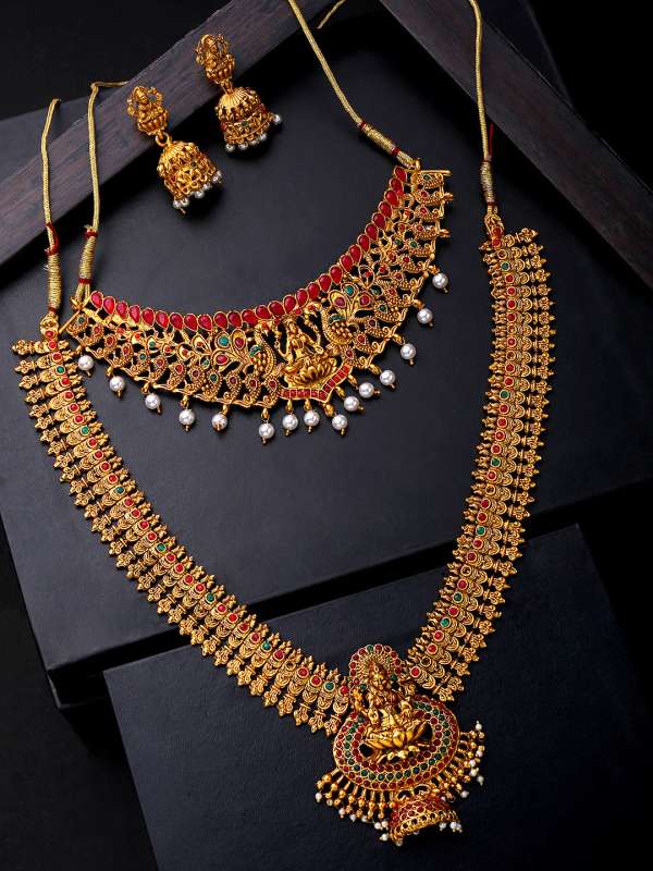 Temple shop jewellery myntra