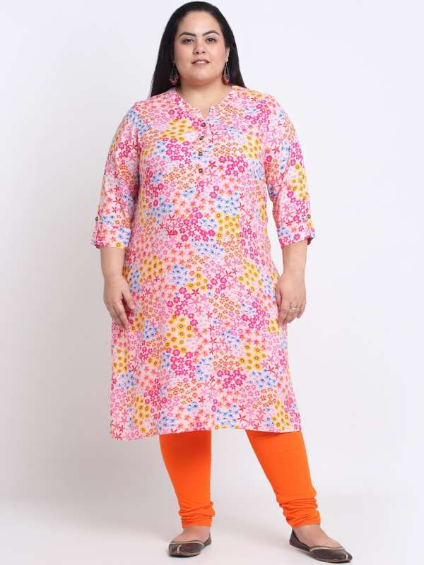 Myntra plus cheap size kurtis