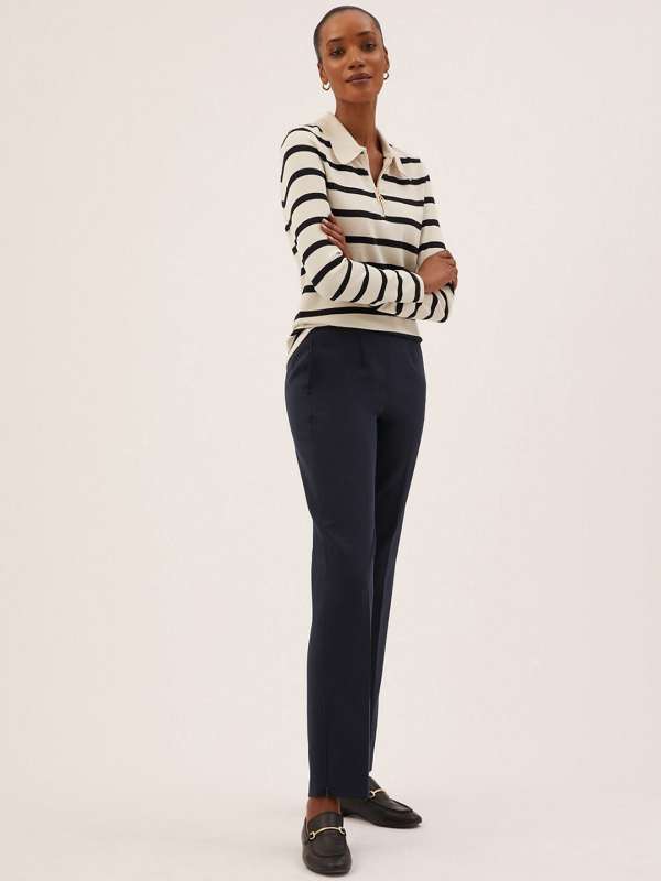 Womens Navy Trousers  MS
