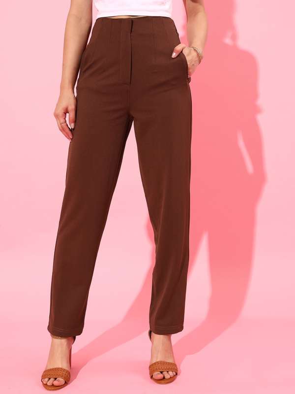 Weekday ovoid trousers in light brown  ASOS