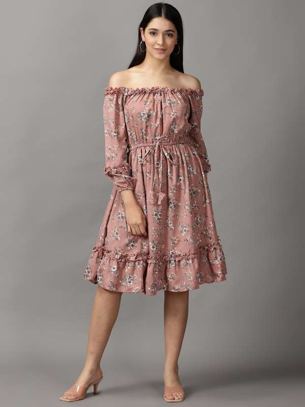 Off the shoulder cocktail dress sales