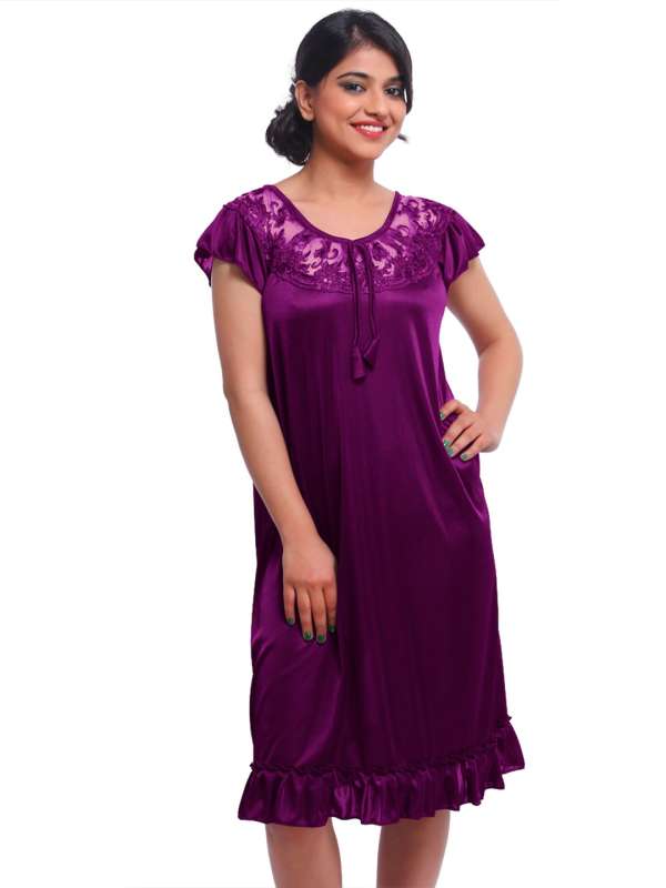 Purple night dress shop