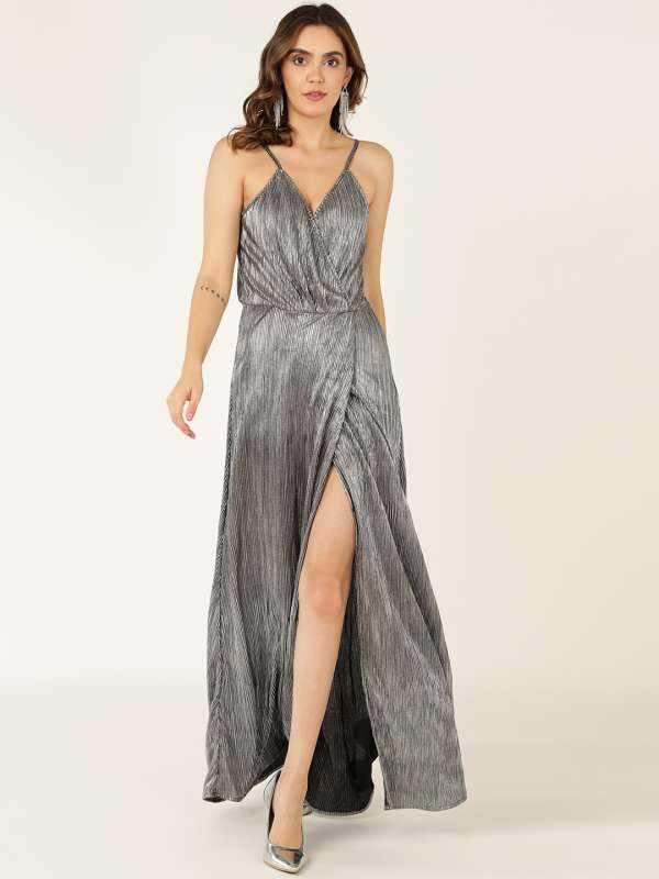 Silver Women Dresses Maxi Buy Silver Women Dresses Maxi online