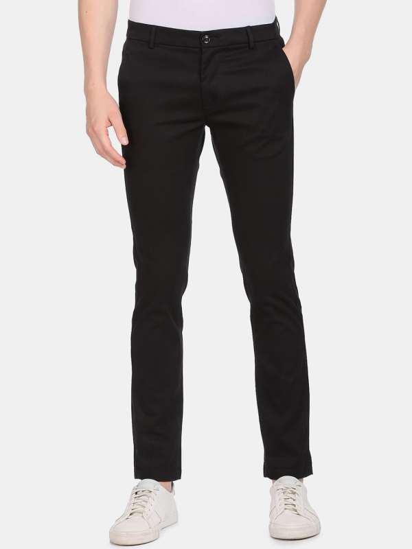 Buy Men Olive Slim Fit Solid Casual Trousers Online  799559  Allen Solly