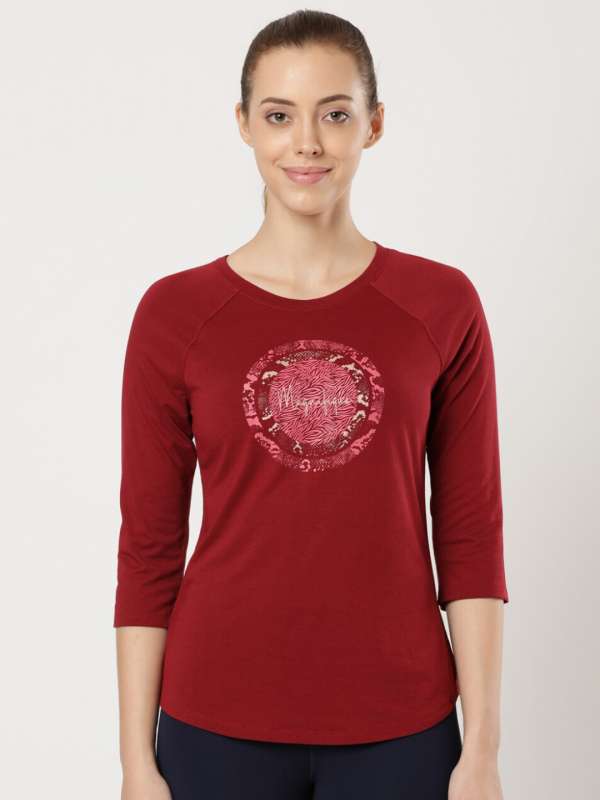 Roadster By Myntra Casual T-Shirts For Women Pack Of Maroon Pink