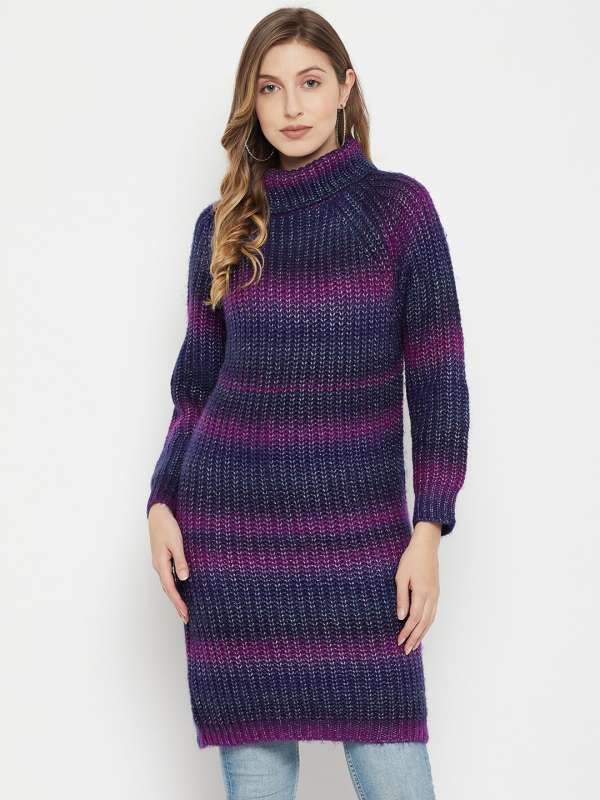 Purple Women Winter Wear Madame Buy Purple Women Winter Wear