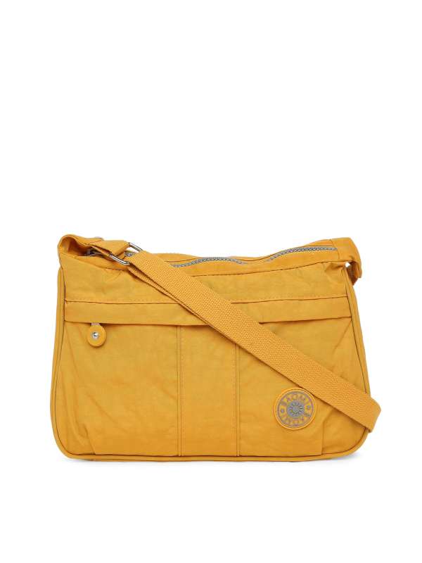 Mustard Yellow Canvas Messenger Bag