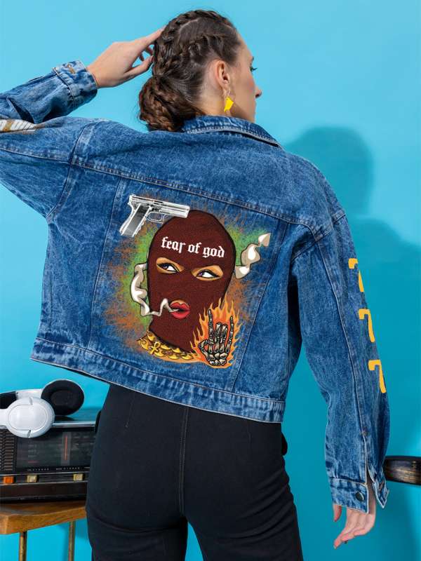 Buy custom painted denim jackets online India