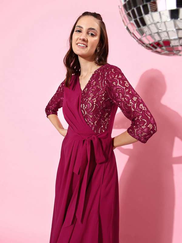 Wrap top dress jabong