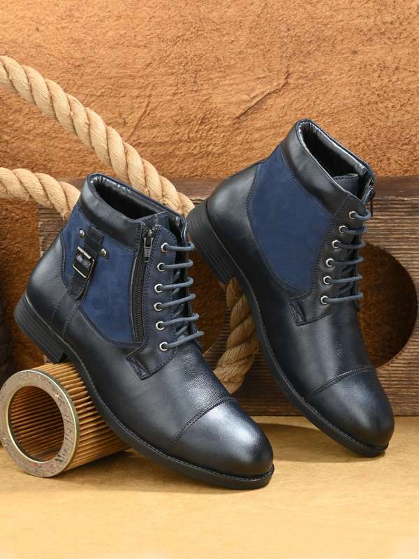 Roadster navy blue boots shop