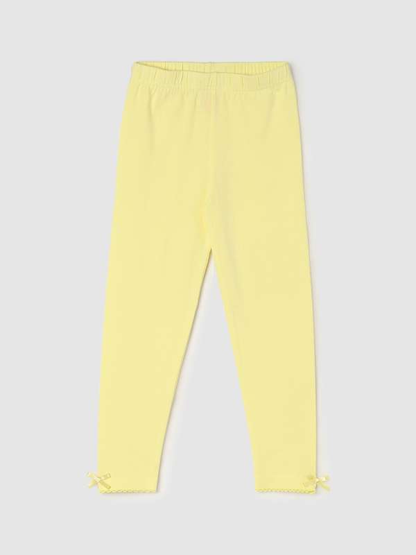 Girls Yellow Leggings Buy Girls Yellow Leggings online in India