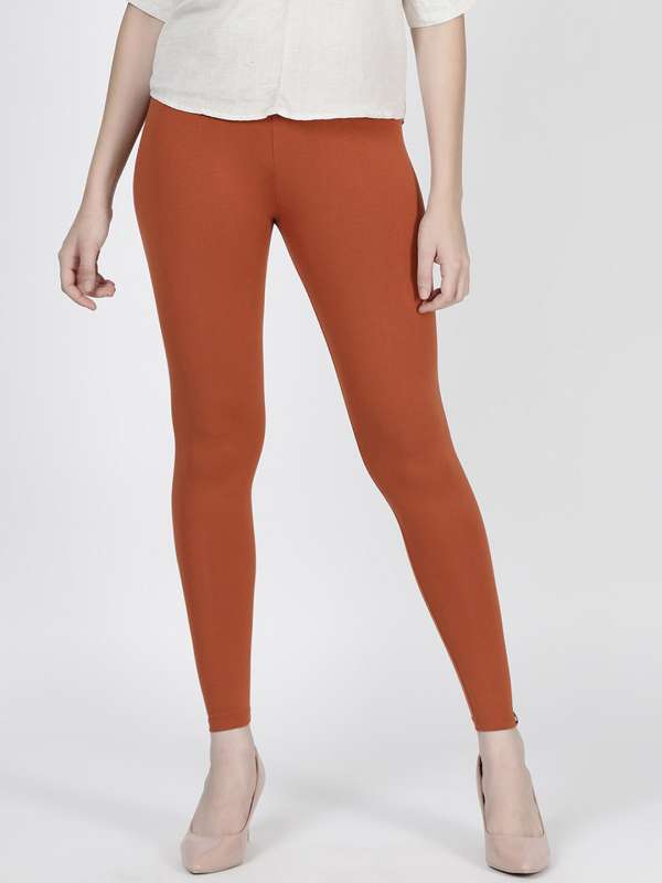 Buy Rust Orange Leggings for Women by Twin Birds Online