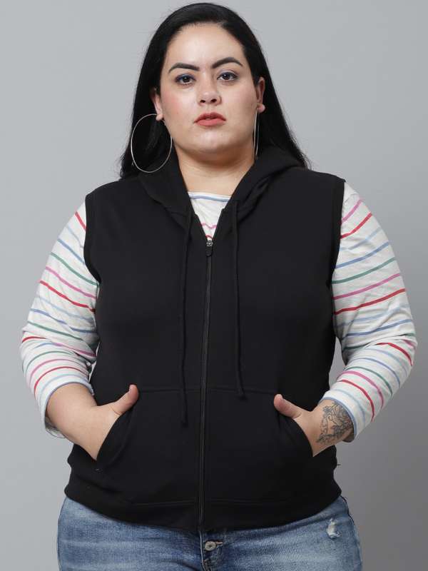 Hoodie sleeveless jacket shop