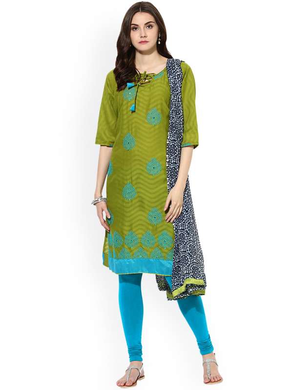 Green Women Saree Dress Material Mall Buy Green Women Saree Dress Material Mall online in India