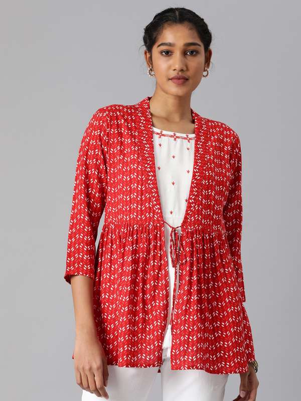Jacket kurtis on myntra online