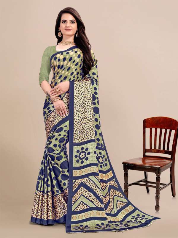 Buy Olive Sarees for Women by Hritika Online