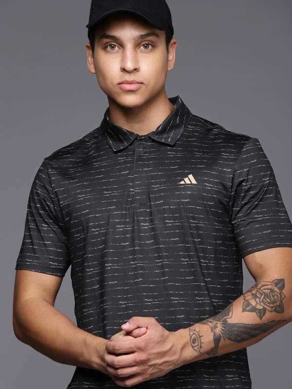 Adidas Zip Black Sports Tshirts Buy Adidas Zip Black Sports