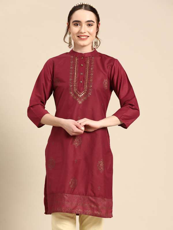 Ethnic silk kurtis new arrivals