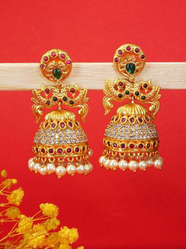 Copper jhumkas sales