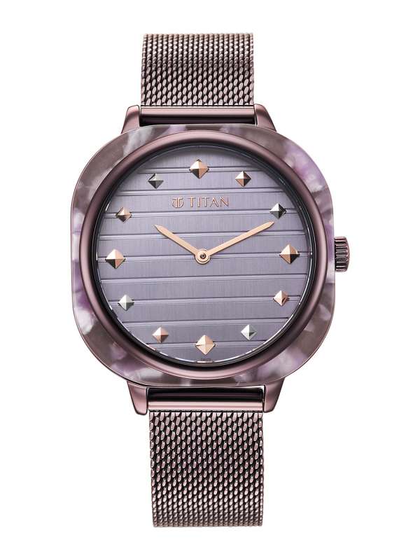 Titan purple deals dial watch