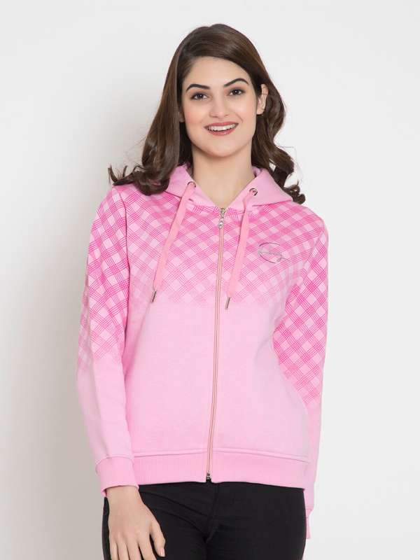 Pink Check Sweatshirts Buy Pink Check Sweatshirts online in India