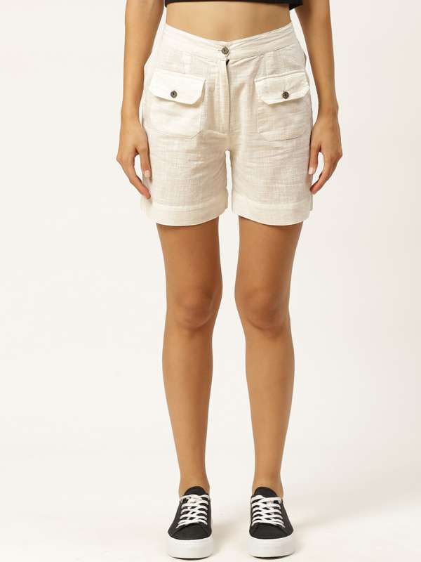 Fancy Latest  Stylish Cotton Elastic Denim Shorts Hot Pants for Women   Girls Light