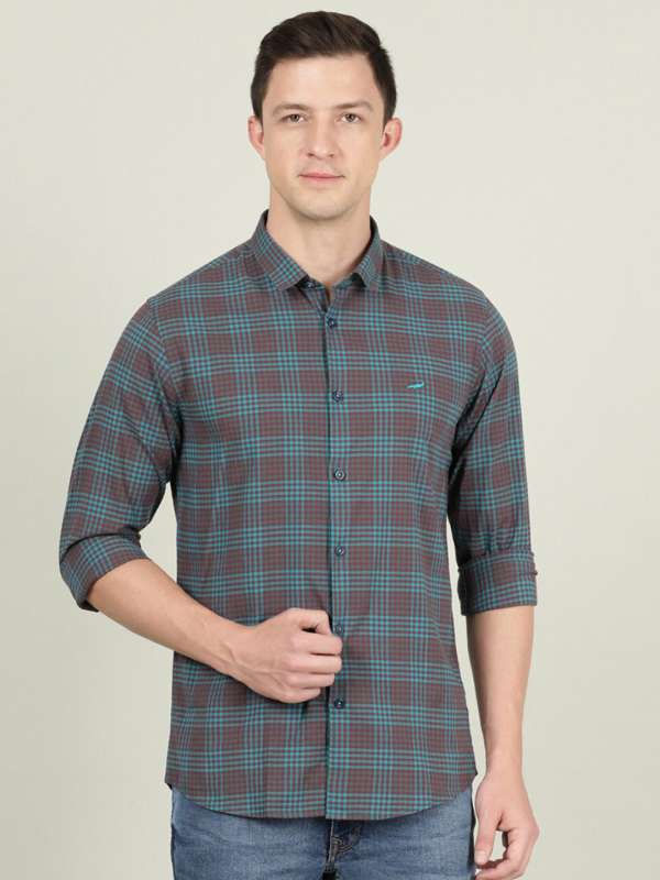 Raymond Unstitched Maroon Checked Shirt Fabric 5593431.htm Buy