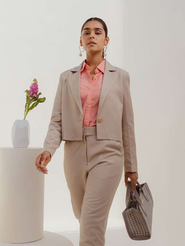 Hautemoda Blazer and Trouser Coord Set Solid Women Suit  Buy Hautemoda  Blazer and Trouser Coord Set Solid Women Suit Online at Best Prices in  India  Flipkartcom