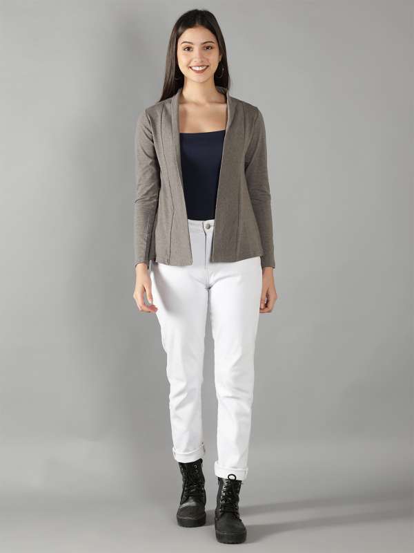 Charcoal shrug sales