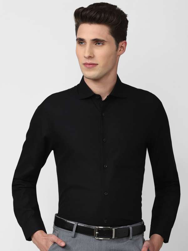 Peter England Black Shirt Buy Peter England Black Shirt online