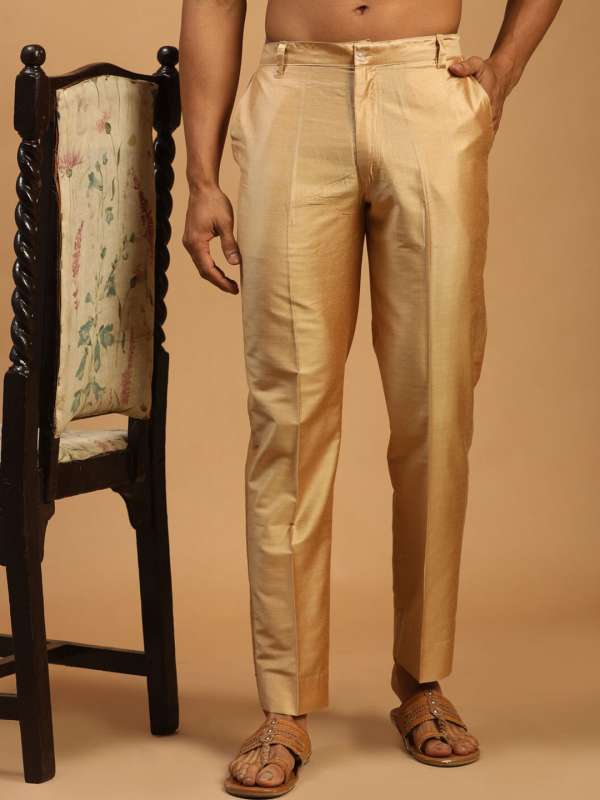Gold color pants 2025