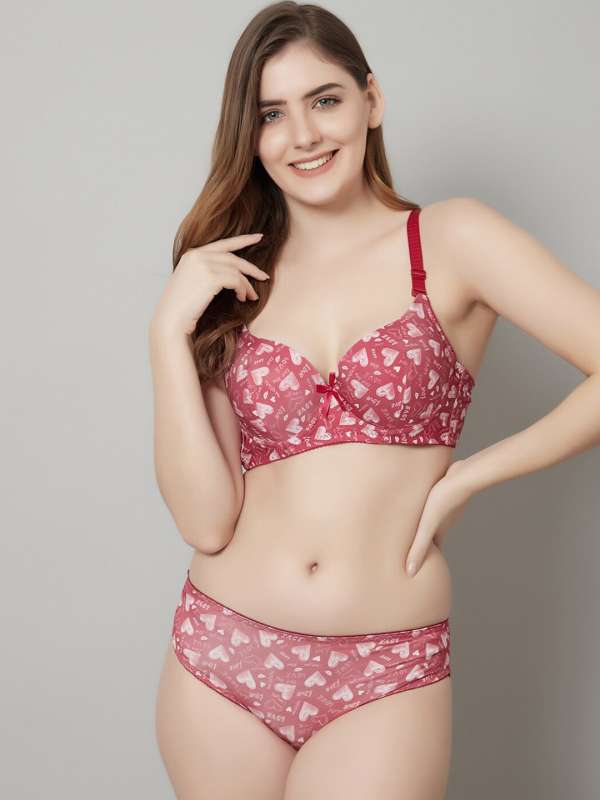 Buy online Multi Colored Printed Bra And Panty Set from lingerie for Women  by Prettycat for ₹549 at 54% off
