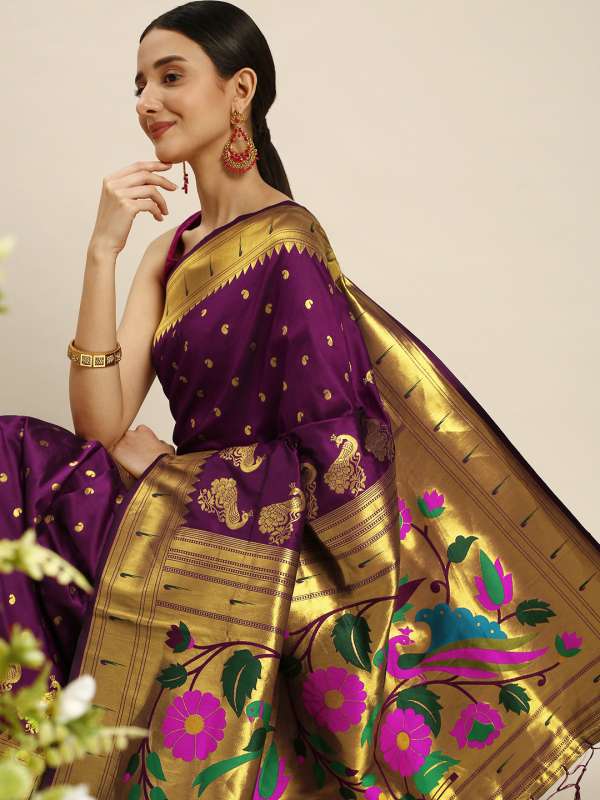 Myntra paithani discount sarees