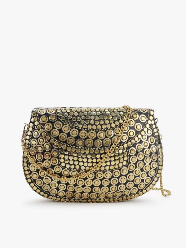 Metallic Gold Clutch Buy Metallic Gold Clutch online in India