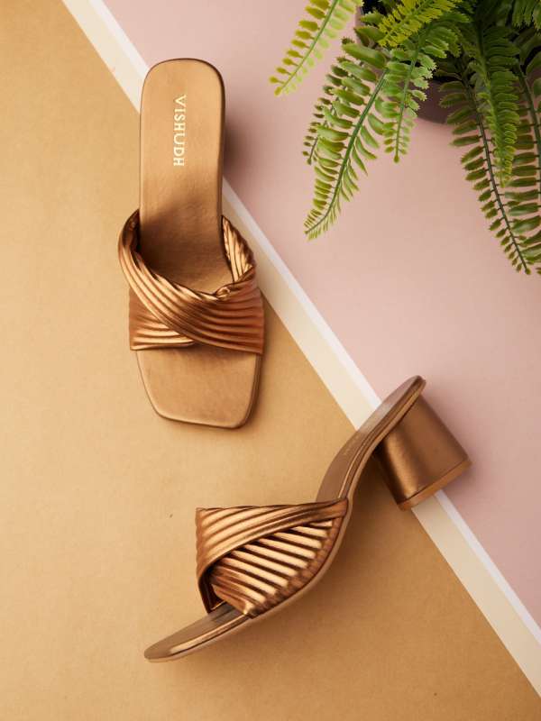 Bronze strappy heels outlet