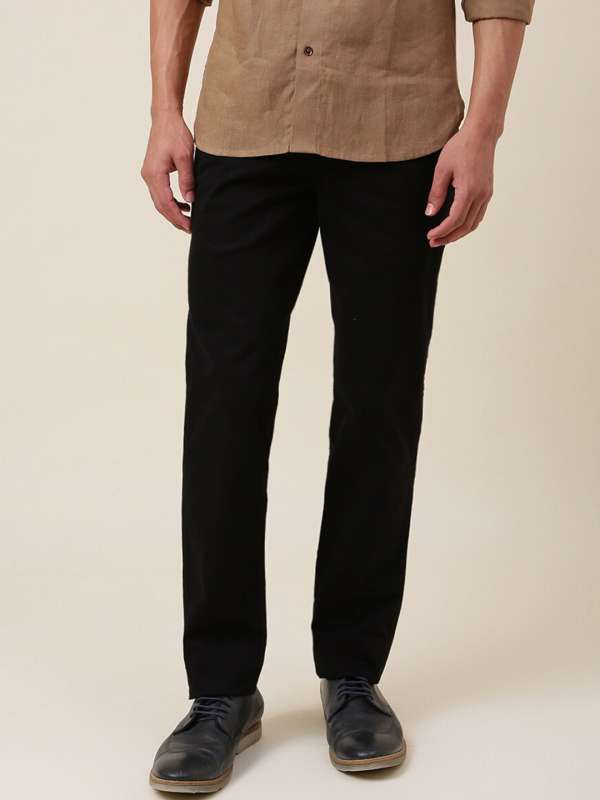 Buy Beige Linen Blend Slim Fit Pants for Men Online at Fabindia  10589474