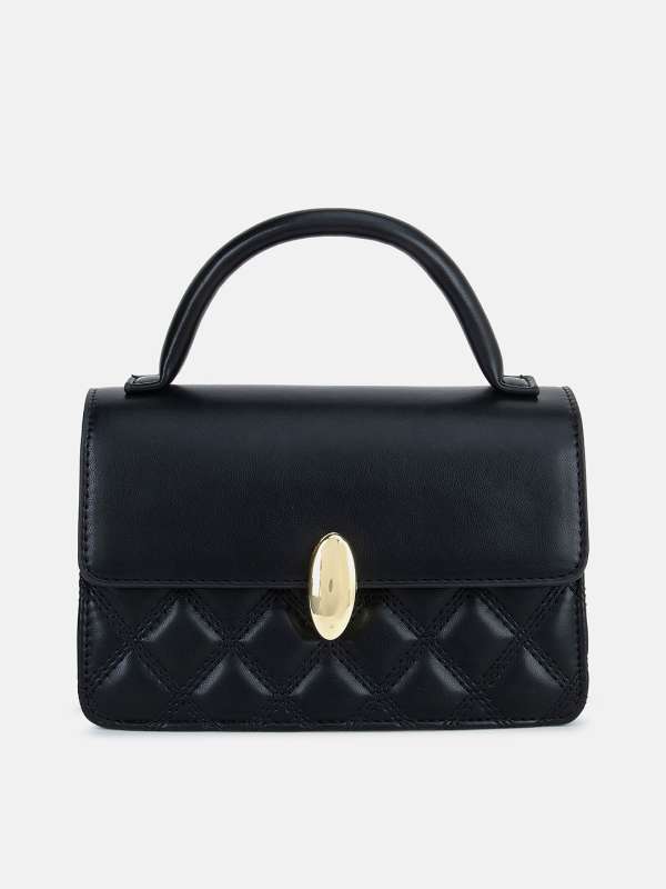 Buy Kazo Black Textured Handheld Bag - Handbags for Women 10286203 | Myntra