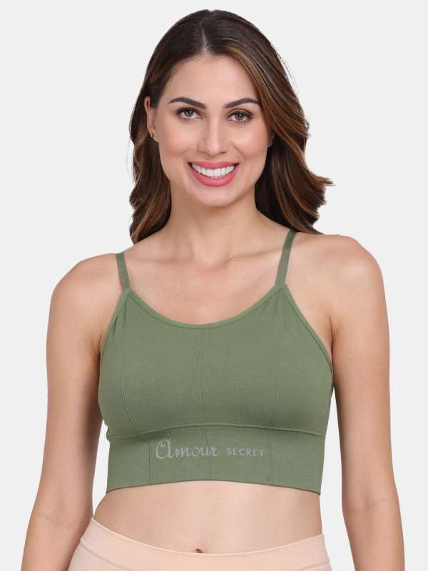 Buy Pack Of 2 Women Sports Lightly Padded Bra ( Black, Green ) Online In  India At Discounted Prices