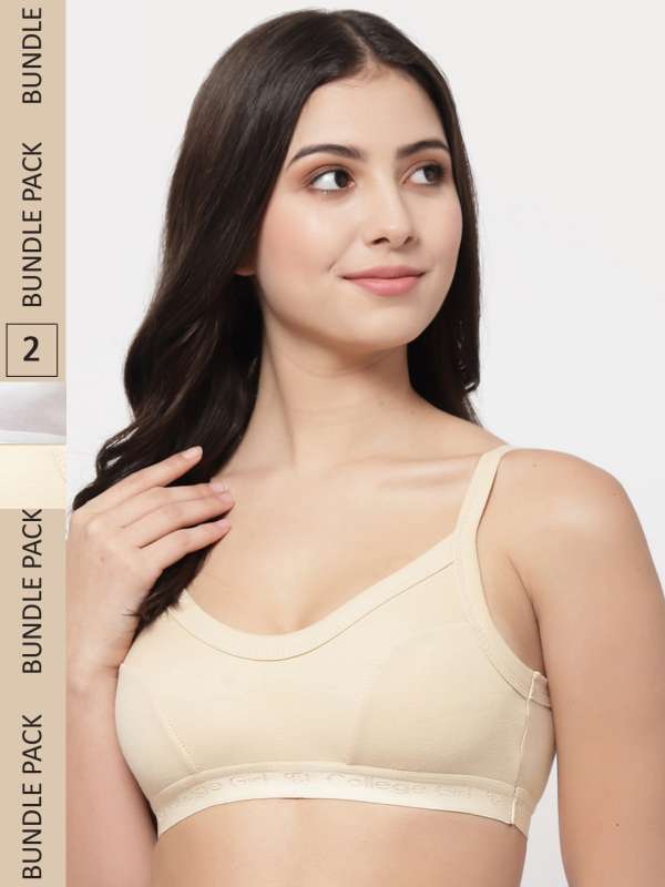 College girls in shop bras
