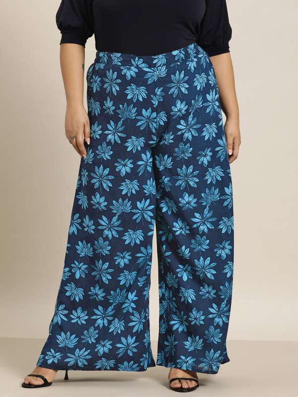 Buy Floral Pattern All Over Embroidered Women Trouser Women Online in India   Etsy