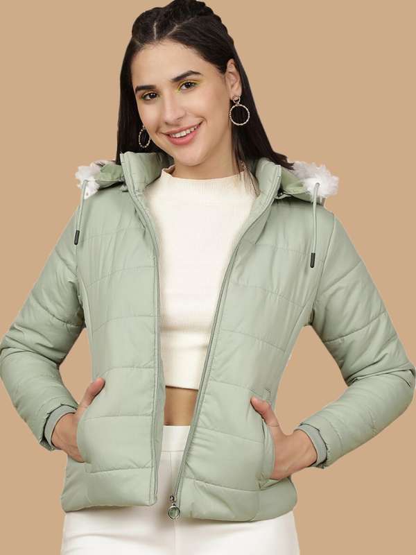 Women Green Jackets Buy Green Jacket Online for Women Myntra