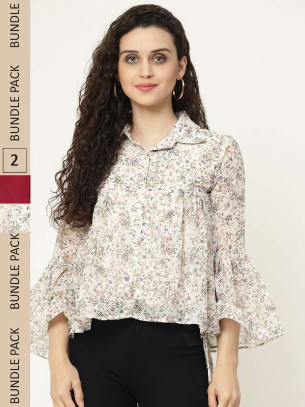 Designer tops online shopping sale myntra