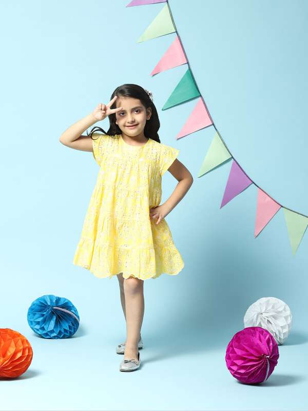 Biba yellow dress top