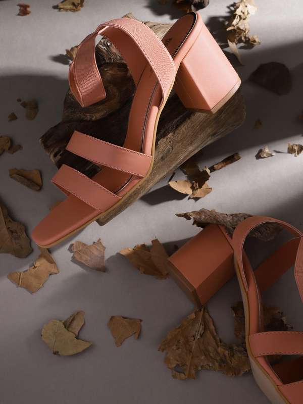 Coral wedge heels sales