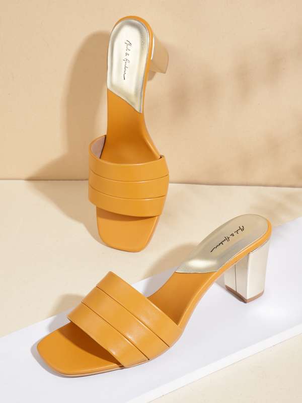 Womens top mustard sandals