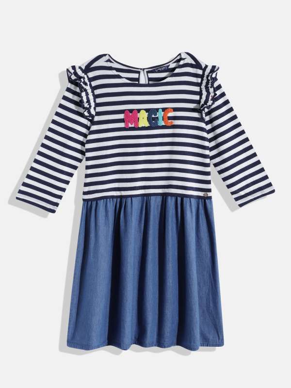 White Kids Casual Dresses Allen Solly Junior Buy White Kids Casual Dresses Allen Solly Junior online in India