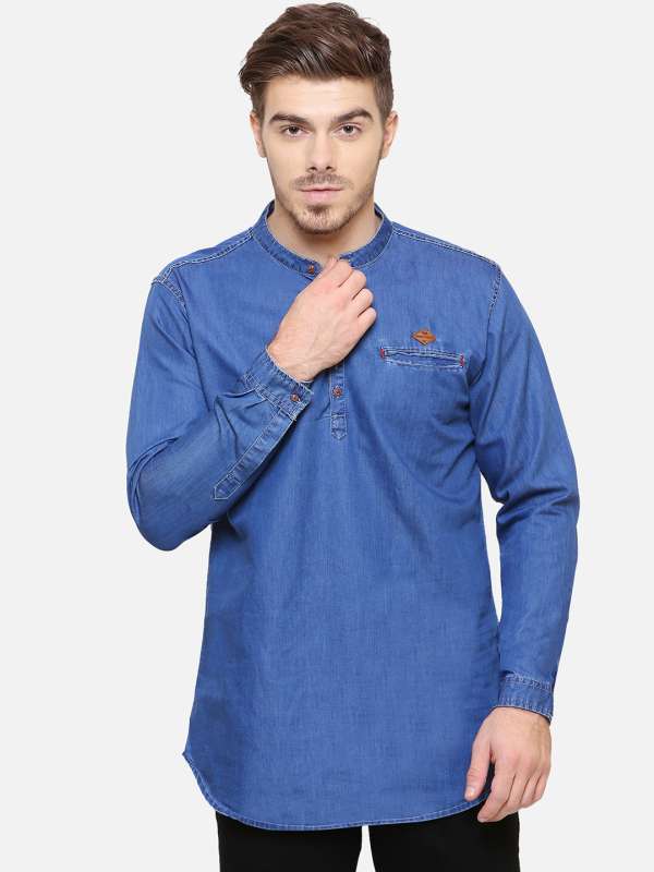 Denim hotsell kurta shirt